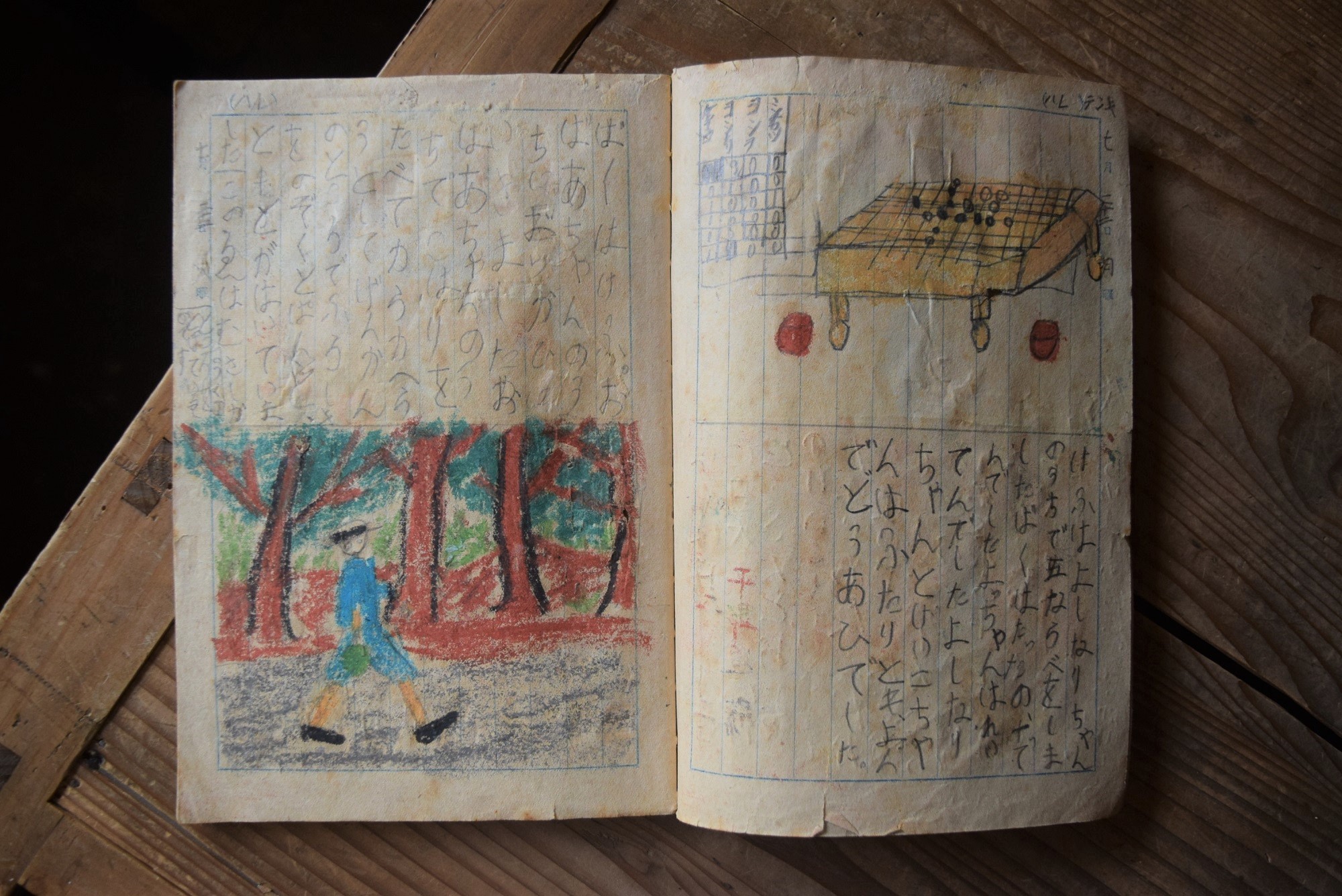 昭和10年代頃 児童画(絵日記) (2)