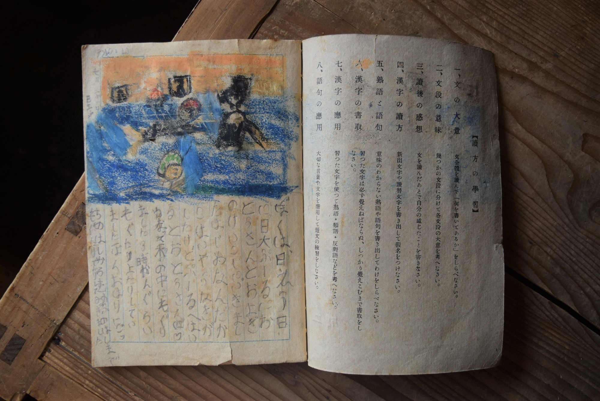 昭和10年代頃 児童画(絵日記) (3)