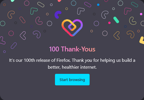 Mozilla Firefox 100 Beta 1