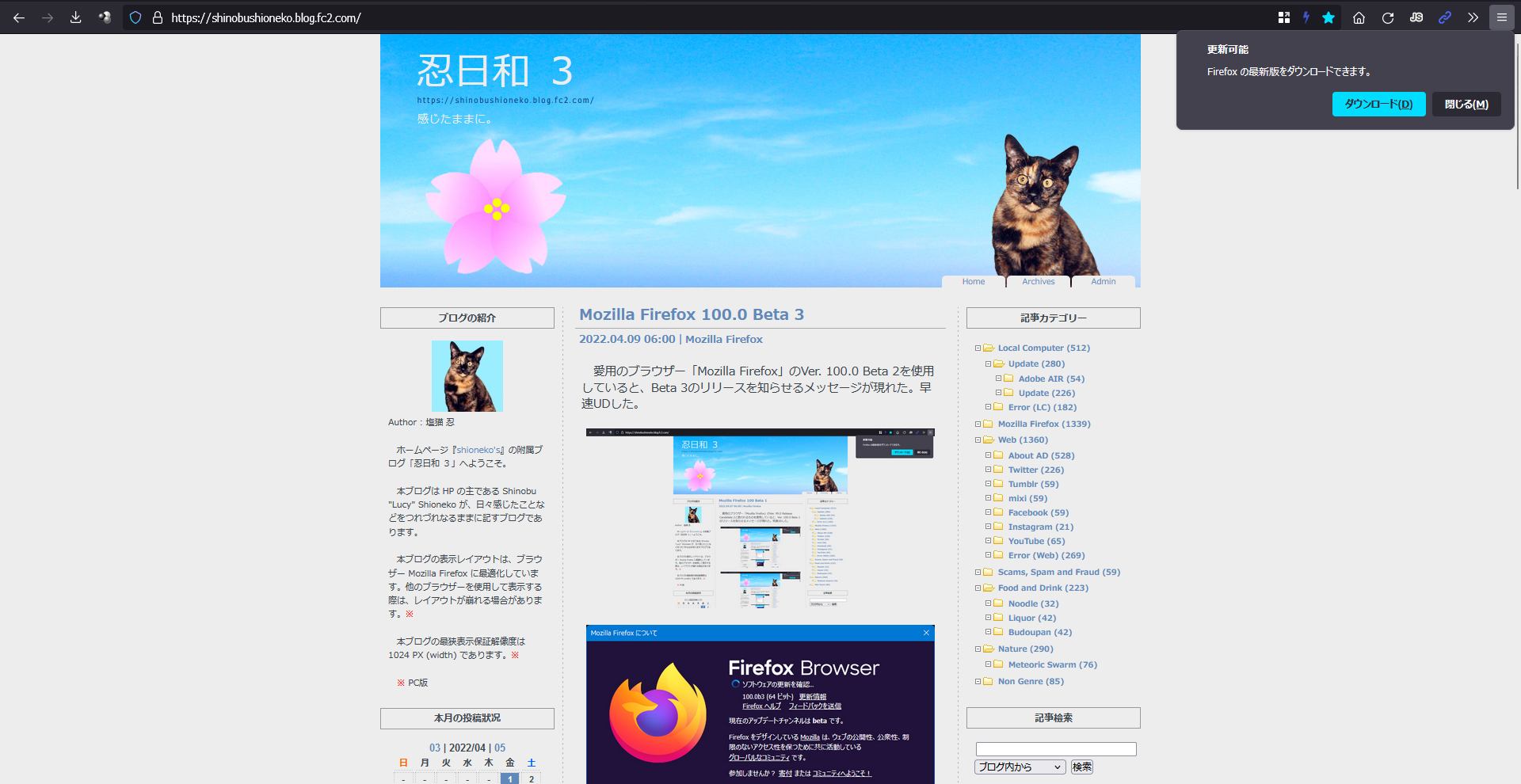 Mozilla Firefox 100.0 Beta 4