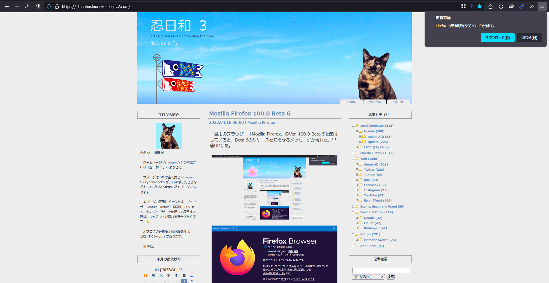 Mozilla Firefox 100.0 Beta 7